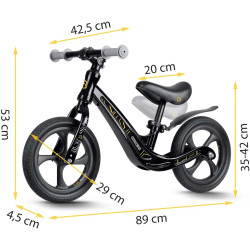 Bicicleta fara pedale Ricokids Funnu 760500 (Black) Thumb
