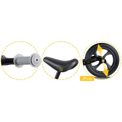 Bicicleta fara pedale Ricokids Funnu 760500 (Black) Thumb