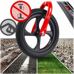 Bicicleta fara pedale Ricokids Funnu 760501 (Black/Red) Thumb