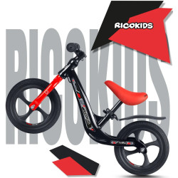 Bicicleta fara pedale Ricokids Funnu 760501 (Black/Red) Thumb