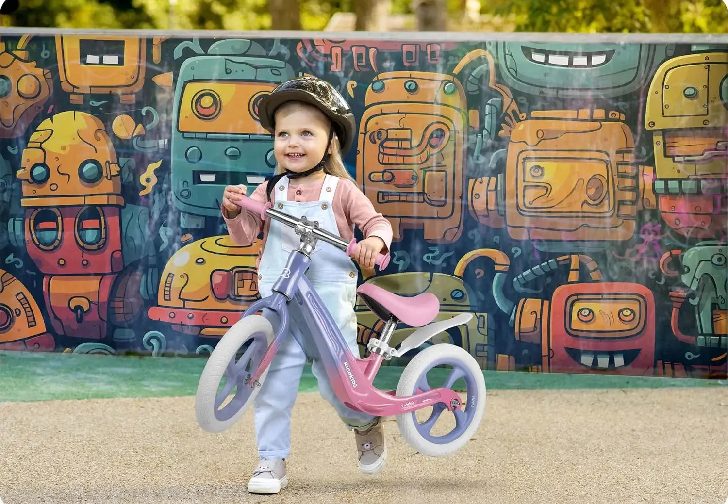 Bicicleta fara pedale Ricokids Funnu 760502 (Multicolour) - 15