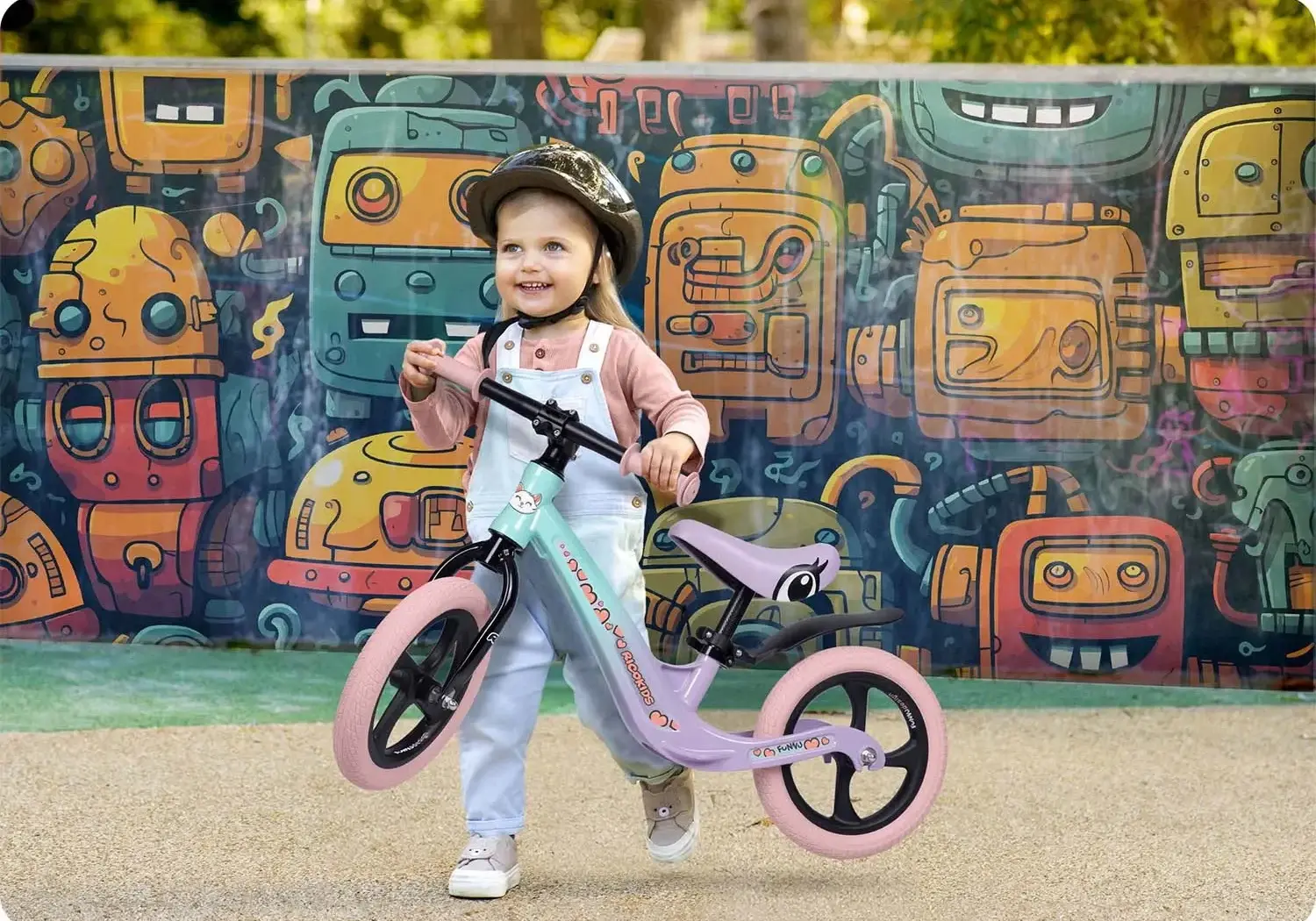 Bicicleta fara pedale Ricokids Funnu 760504 (Multicolour) - 14