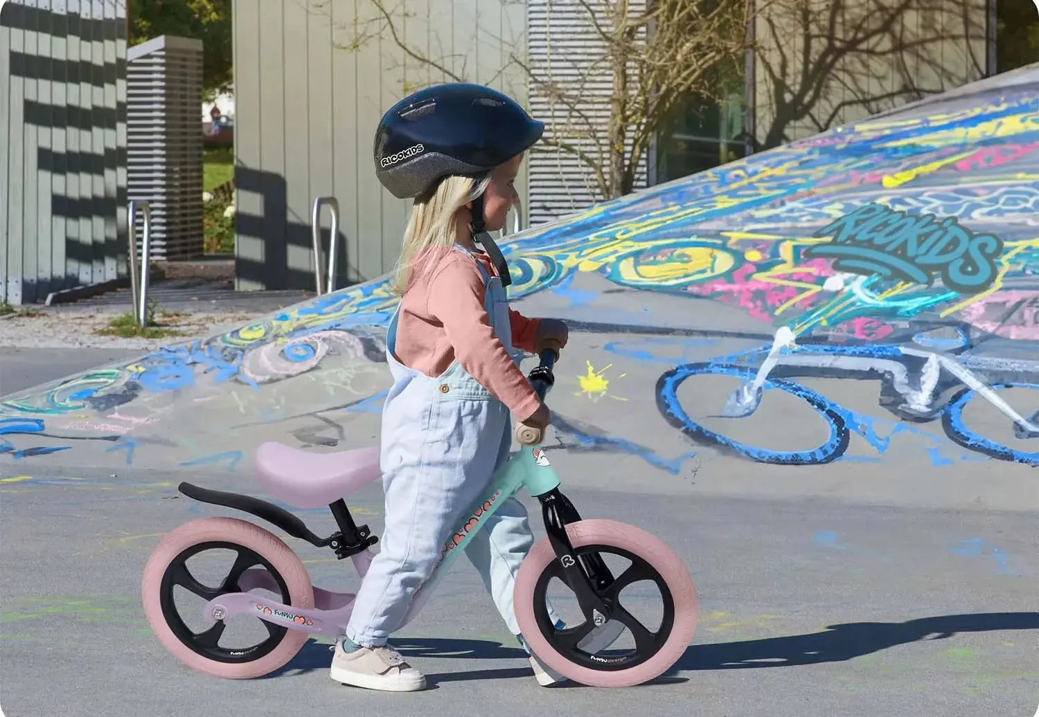 Bicicleta fara pedale Ricokids Funnu 760504 (Multicolour) - 15