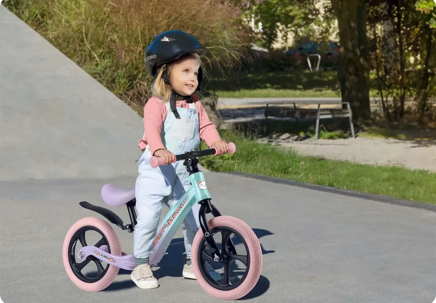 Bicicleta fara pedale Ricokids Funnu 760504 (Multicolour) - 16