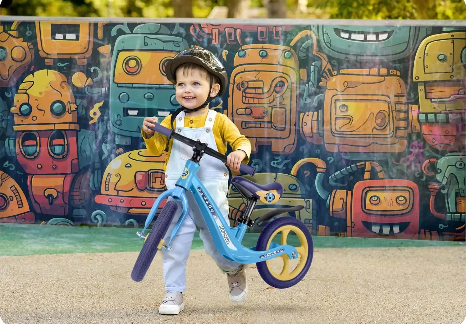 Bicicleta fara pedale Ricokids Funnu 760505 (Multicolour) - 15