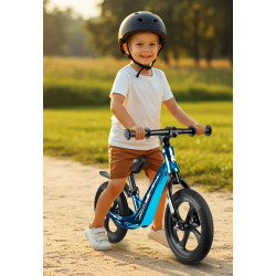 Bicicleta fara pedale Ricokids Funnu 760506 (Black/Metallic Blue) Thumb