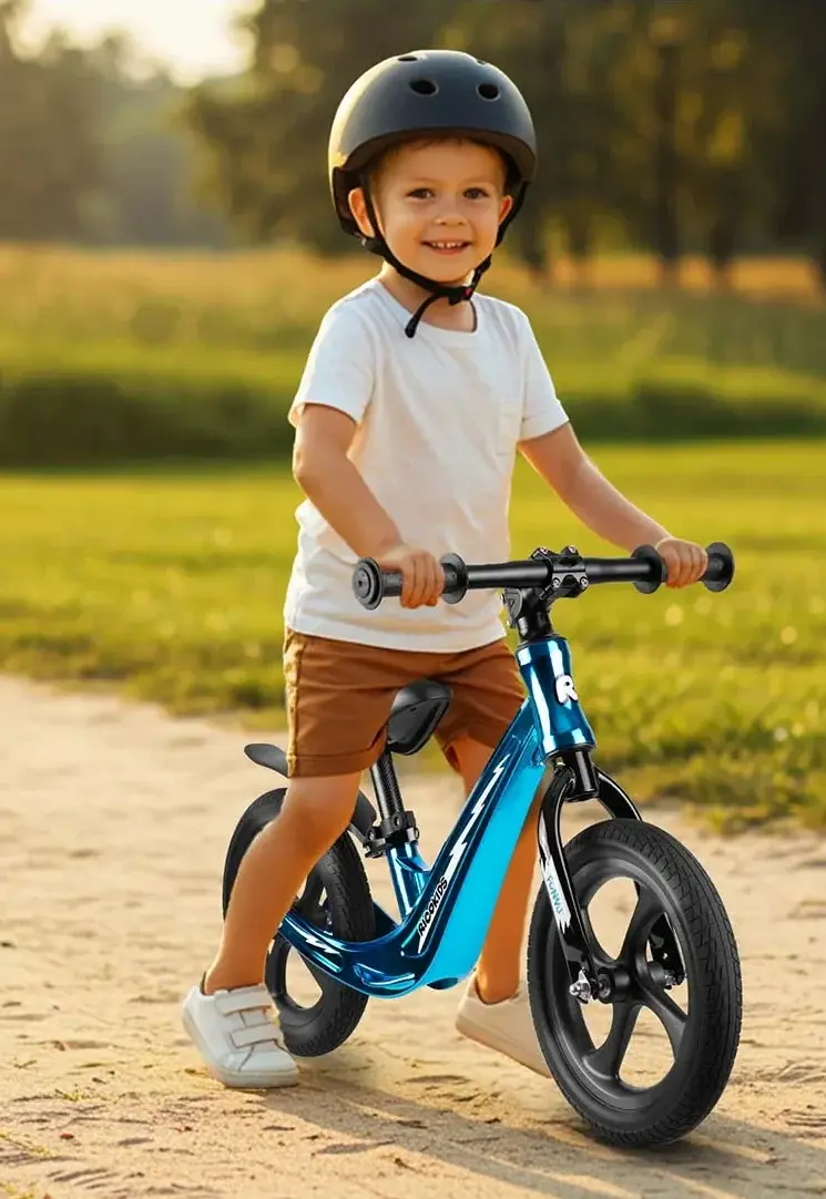 Bicicleta fara pedale Ricokids Funnu 760506 (Black/Metallic Blue) - 11