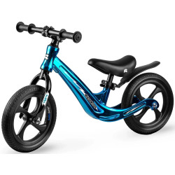 Bicicleta fara pedale Ricokids Funnu 760506 (Black/Metallic Blue) Thumb