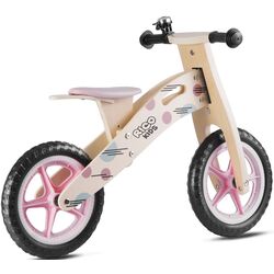Bicicletă fără pedale RicoKids RC-611 (Wood/Pink) Thumb