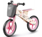 Bicicletă fără pedale RicoKids RC-611 (Wood/Pink)