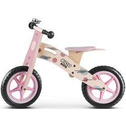 Bicicletă fără pedale RicoKids RC-611 (Wood/Pink) Thumb