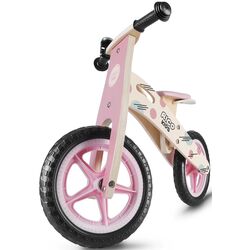 Bicicletă fără pedale RicoKids RC-611 (Wood/Pink) Thumb
