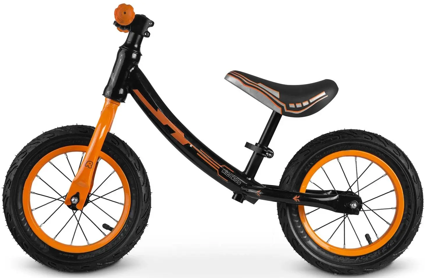 Беговел Ricokids Rowerek (Black/Orange)