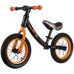 Bicicleta fara pedale Ricokids Rowerek (Black/Orange)