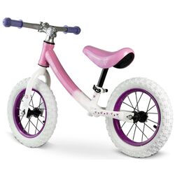 Bicicleta fara pedale Ricokids Rowerek (White/Pink) Thumb