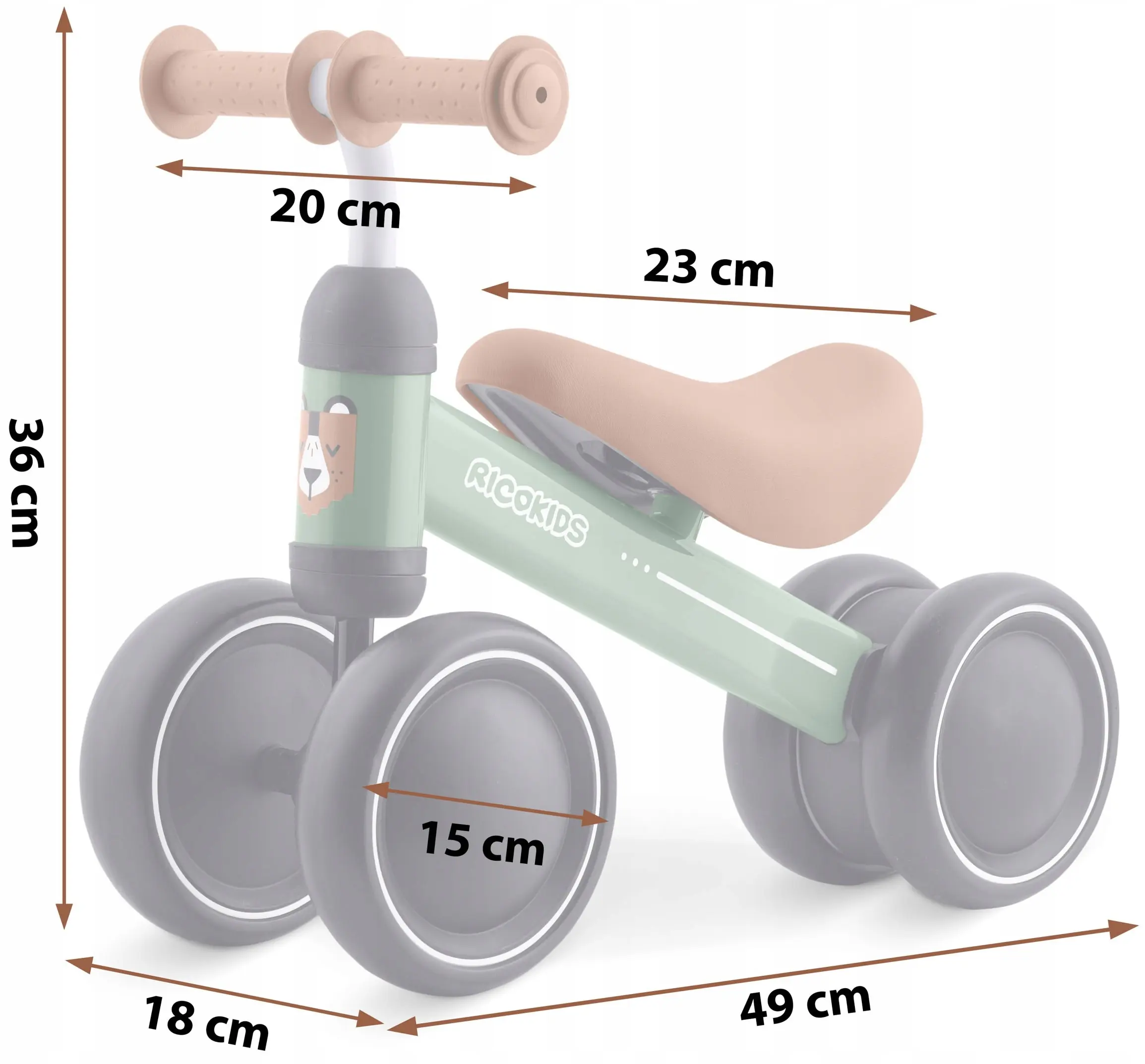 Беговел трёхколёсный Ricokids 760601 (Multicolour) - 2