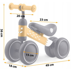 Беговел трёхколёсный Ricokids 760603 (Yellow/Black) Thumb