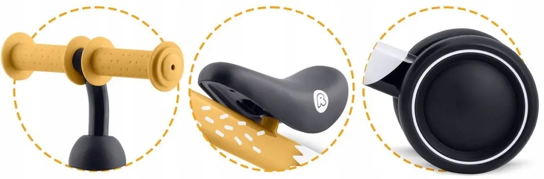 Беговел трёхколёсный Ricokids 760603 (Yellow/Black) - 6