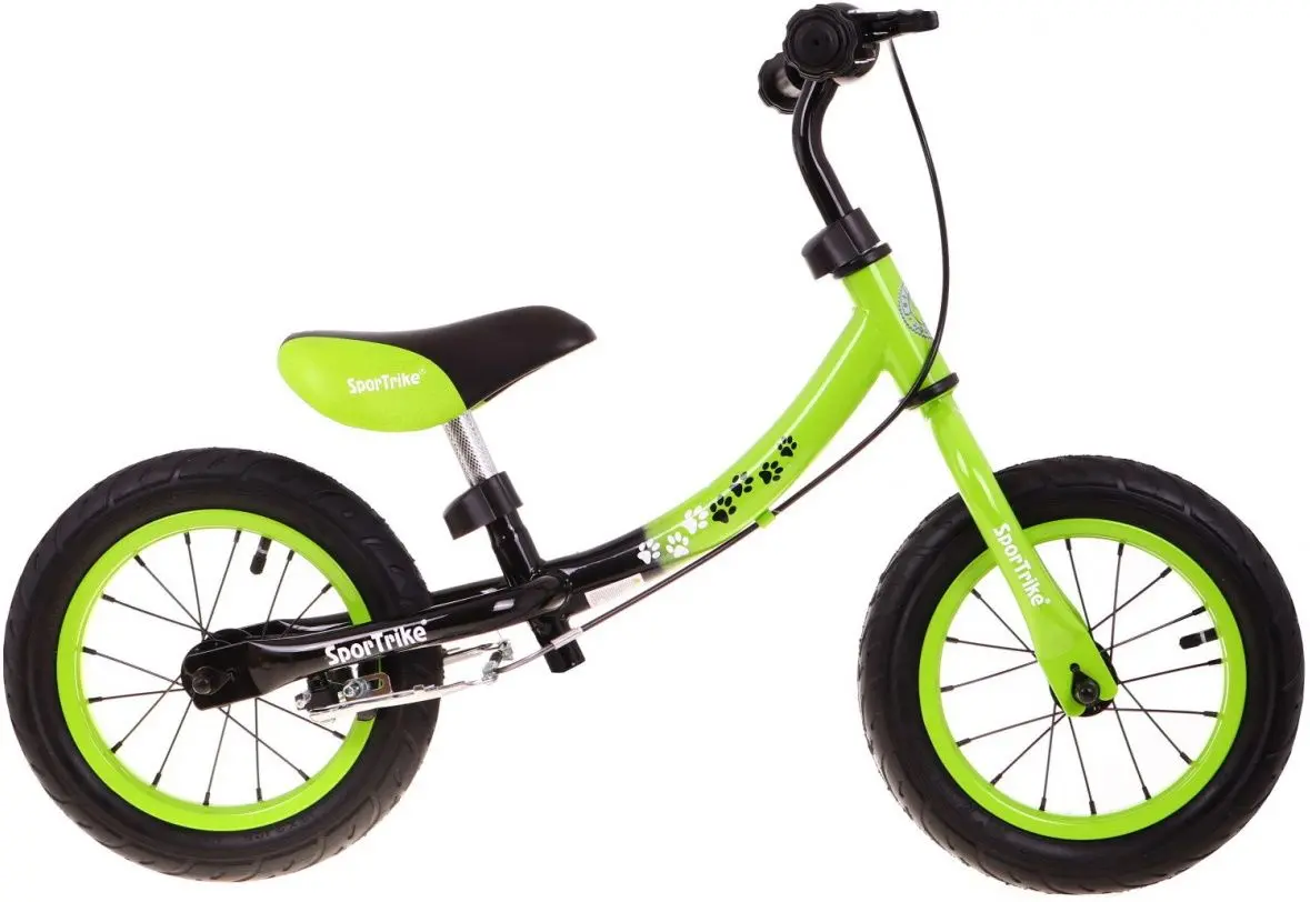 Bicicletă fără pedale SporTrike Boomerang (Green/Black) - 3