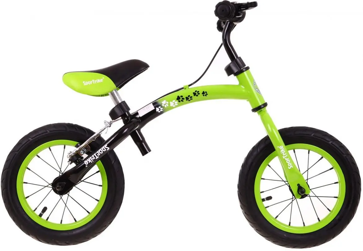 Bicicletă fără pedale SporTrike Boomerang (Green/Black) - 4