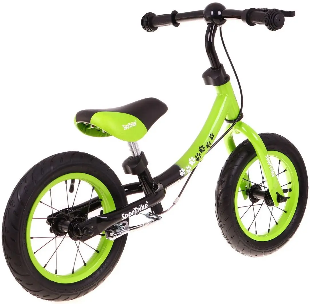 Bicicletă fără pedale SporTrike Boomerang (Green/Black) - 6