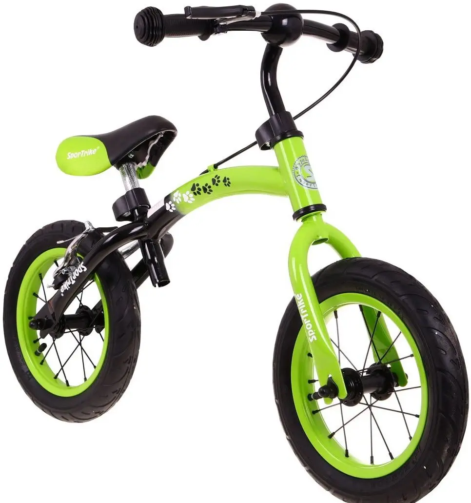 Bicicletă fără pedale SporTrike Boomerang (Green/Black) - 7