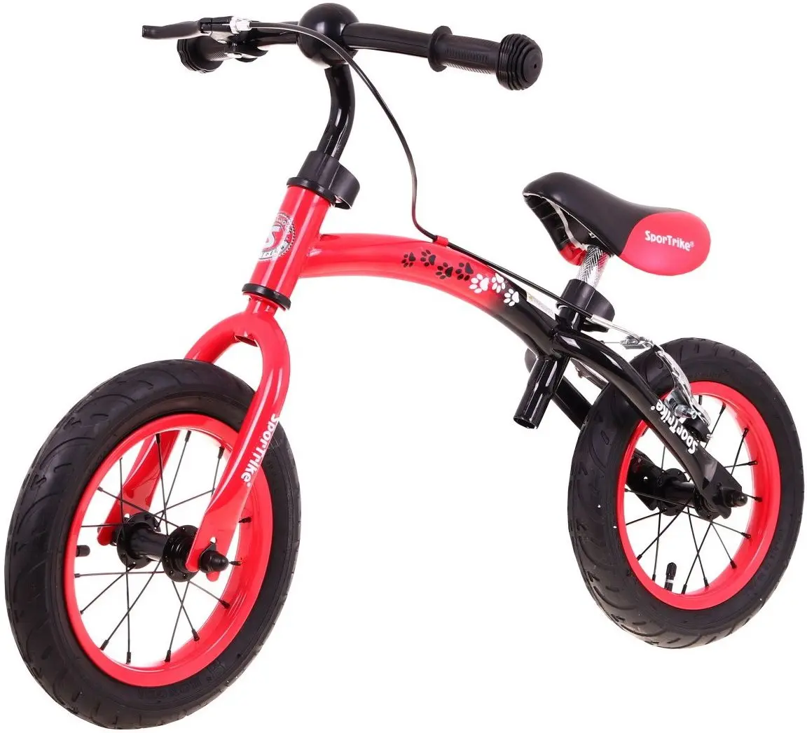 Bicicletă fără pedale SporTrike Boomerang (Red/Black)