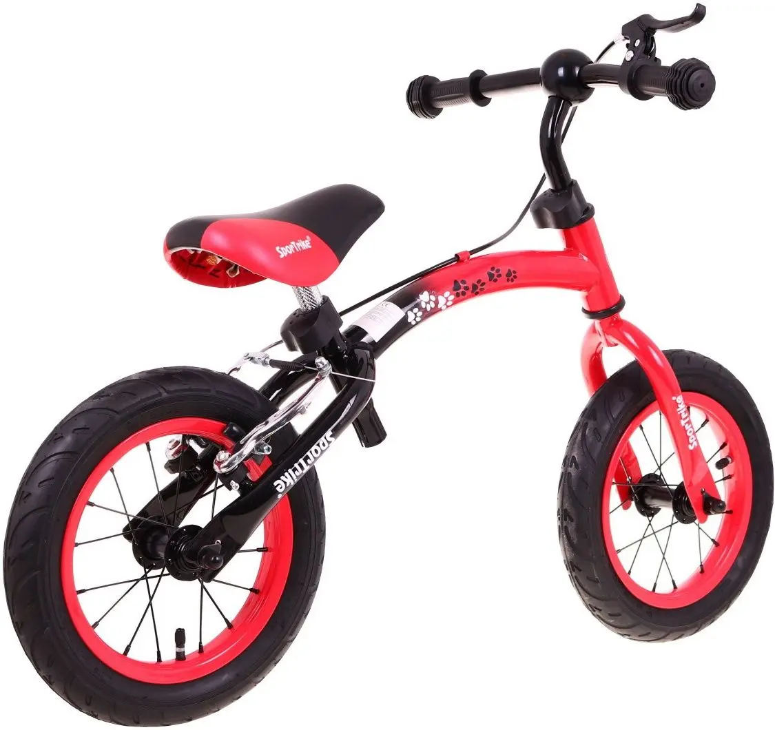 Bicicletă fără pedale SporTrike Boomerang (Red/Black)