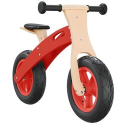 Bicicleta fara pedale VidaXL 358357 (Wood/Red)