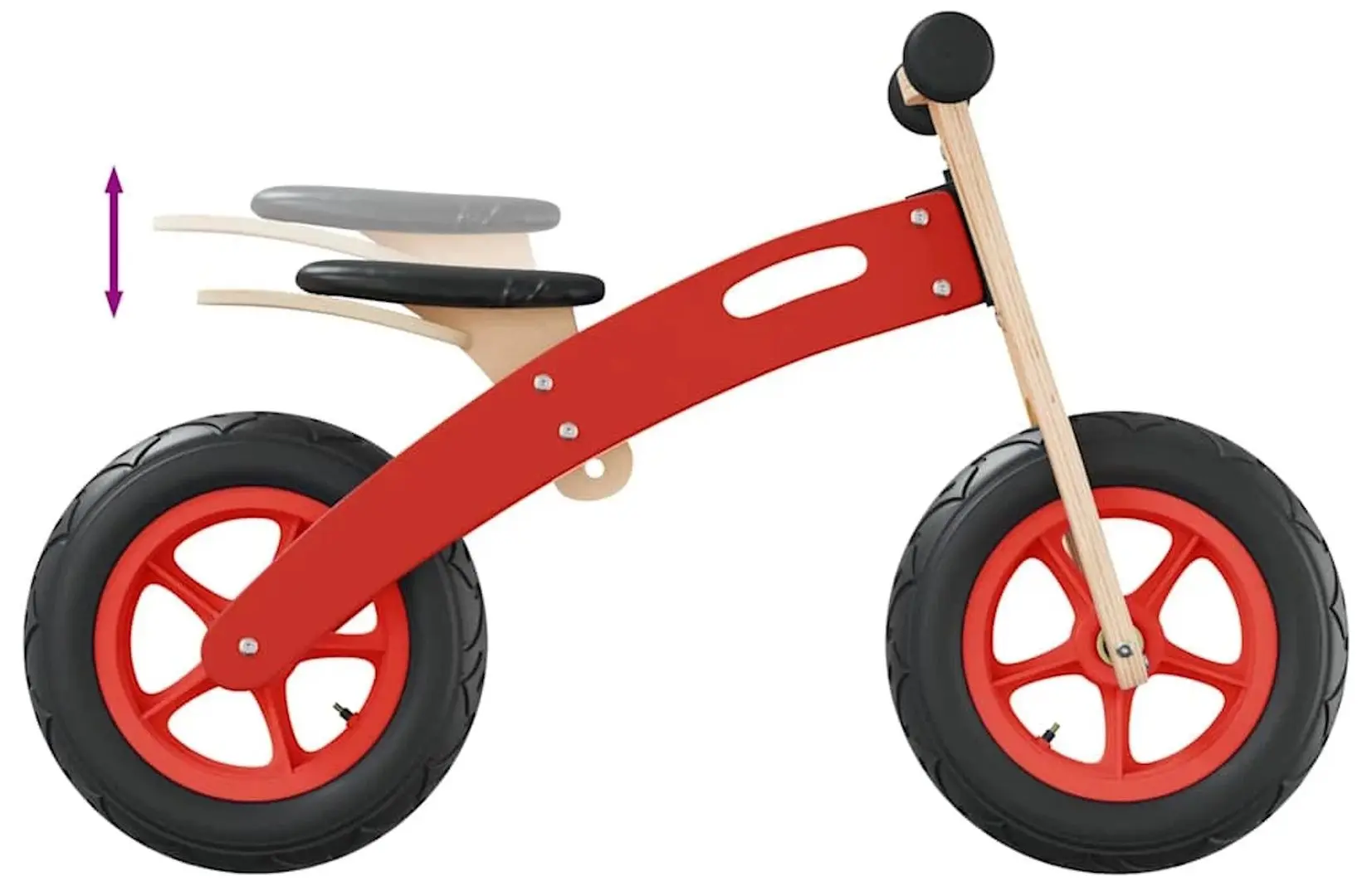 Беговел VidaXL 358357 (Wood/Red)