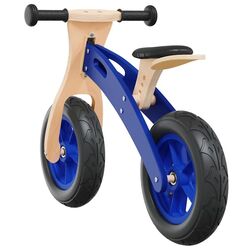 Bicicleta fara pedale VidaXL 358358 (Wood/Blue) Thumb