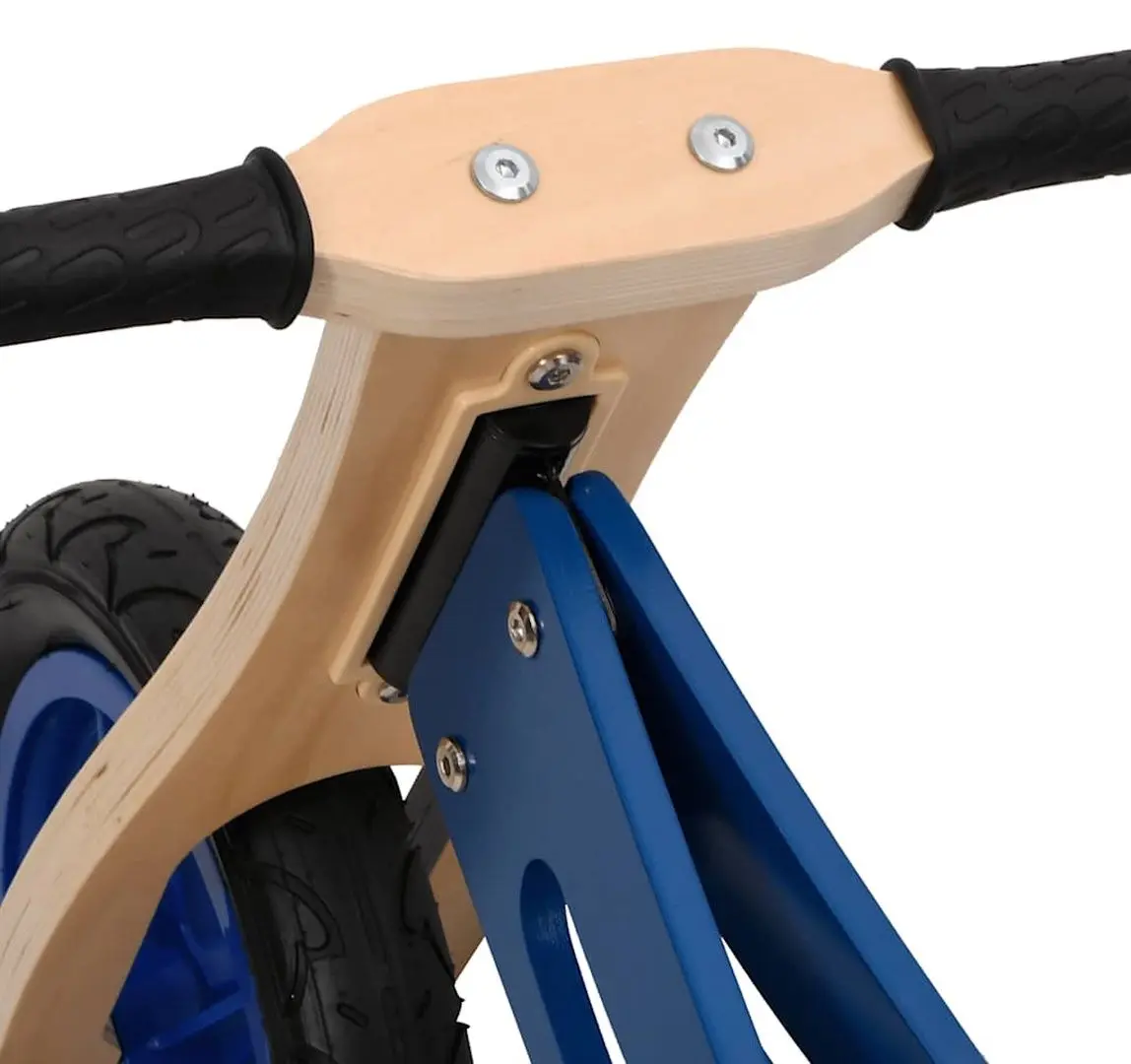 Bicicleta fara pedale VidaXL 358358 (Wood/Blue)