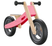 Bicicleta fara pedale VidaXL 358360 (Wood/Pink)