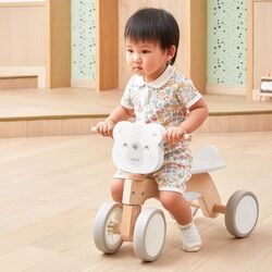 Bicicleta fara pedale Viga Toys PolarB 44239 (Wood/White) Thumb