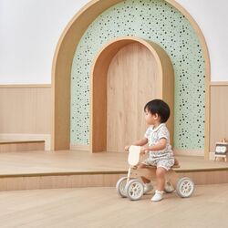 Bicicleta fara pedale Viga Toys PolarB 44239 (Wood/White) Thumb