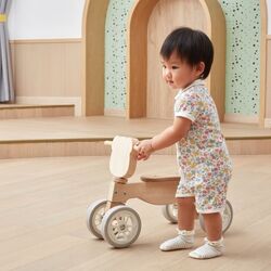 Bicicleta fara pedale Viga Toys PolarB 44239 (Wood/White) Thumb
