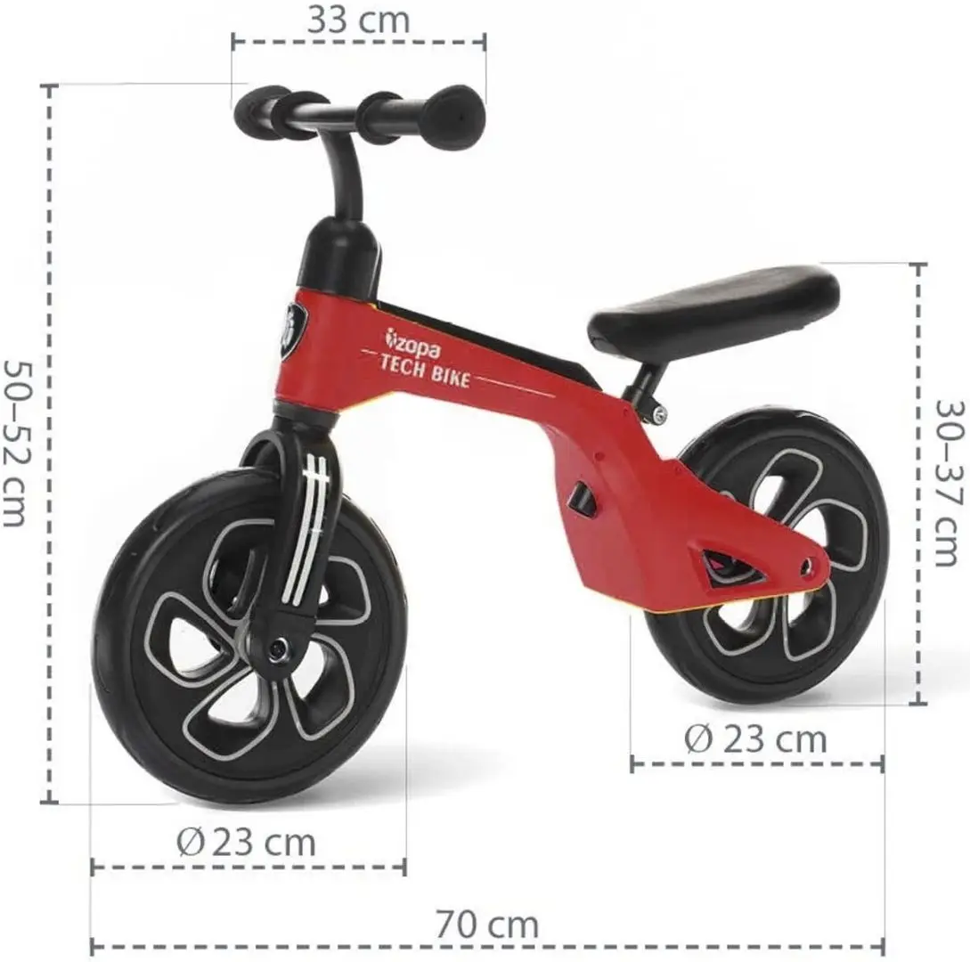 Bicicleta fara pedale Zopa Tech Bike (Red) - 3