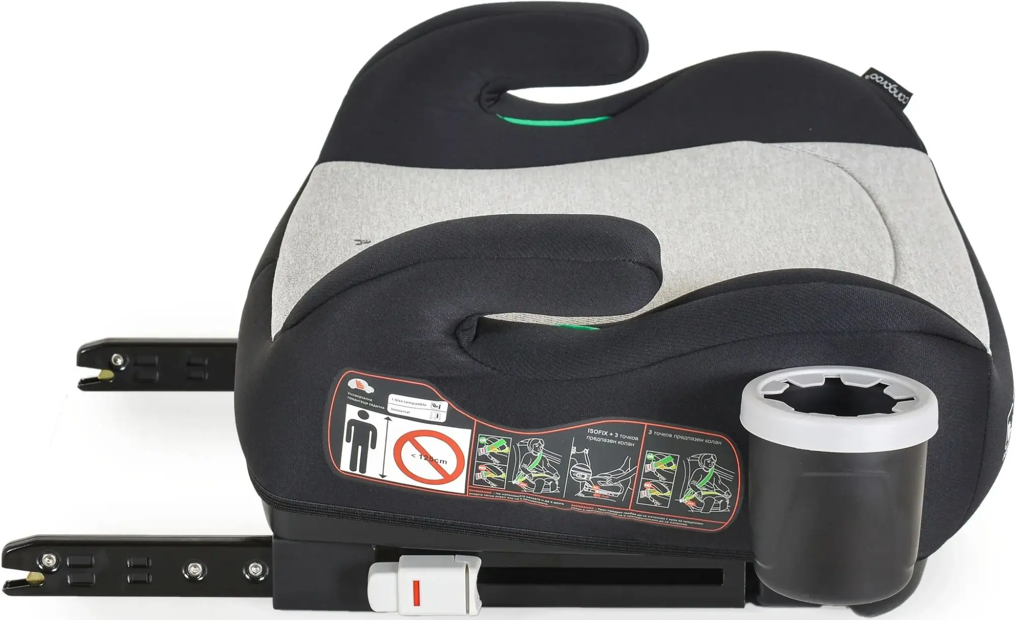 Scaun auto-booster Cangaroo I-Swift (Grey/Black) - 2