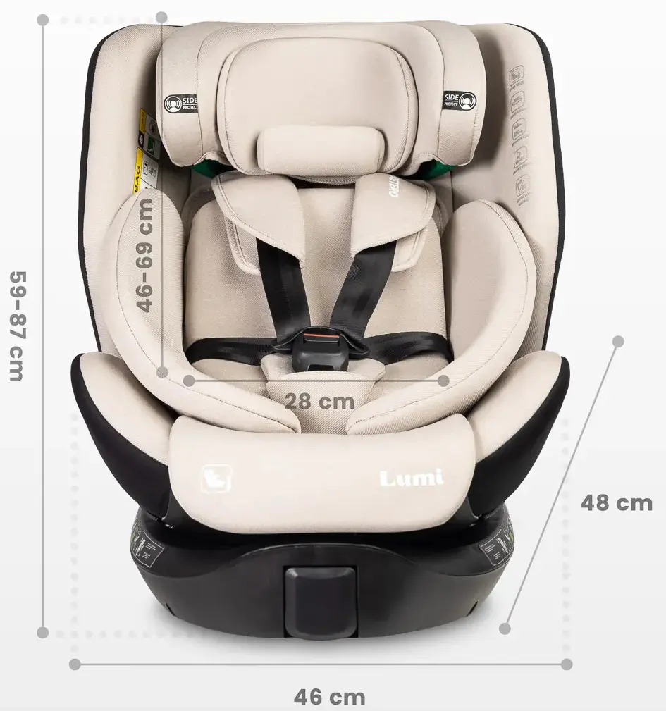 Scaun auto Caretero Lumi i-Size (Green) - 14