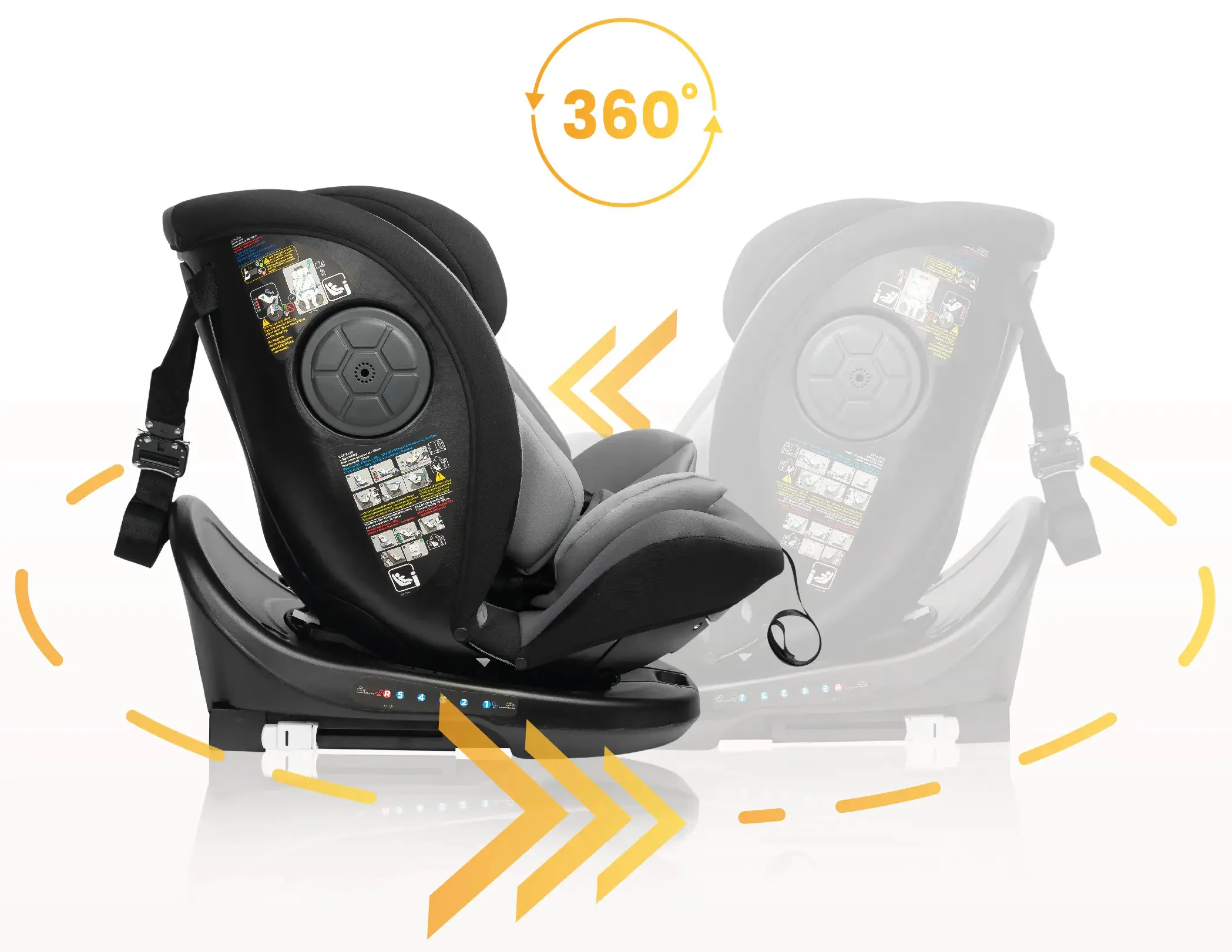 Scaun auto Caretero Mokki (Grey) - 8