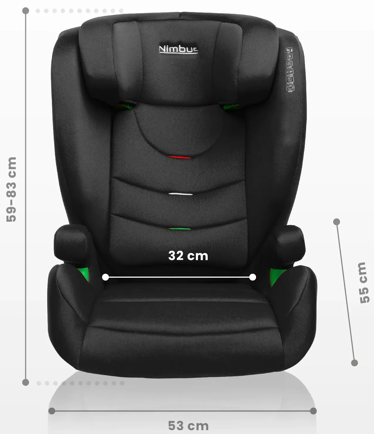 Scaun auto Caretero Nimbus (Dark Green) - 9