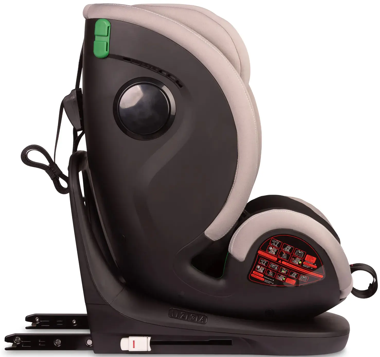 Scaun auto Caretero Securo (Light Grey) - 5