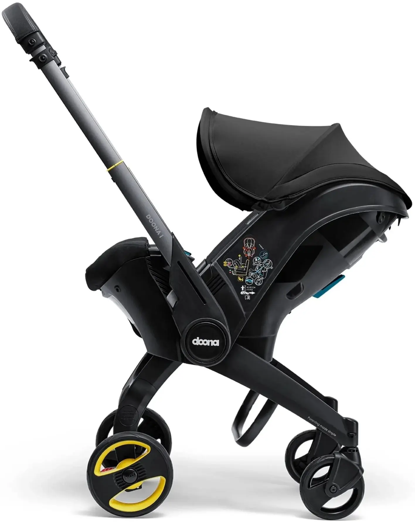 Scaun auto 2in1 Doona i-Size (Nitro Black) - 4