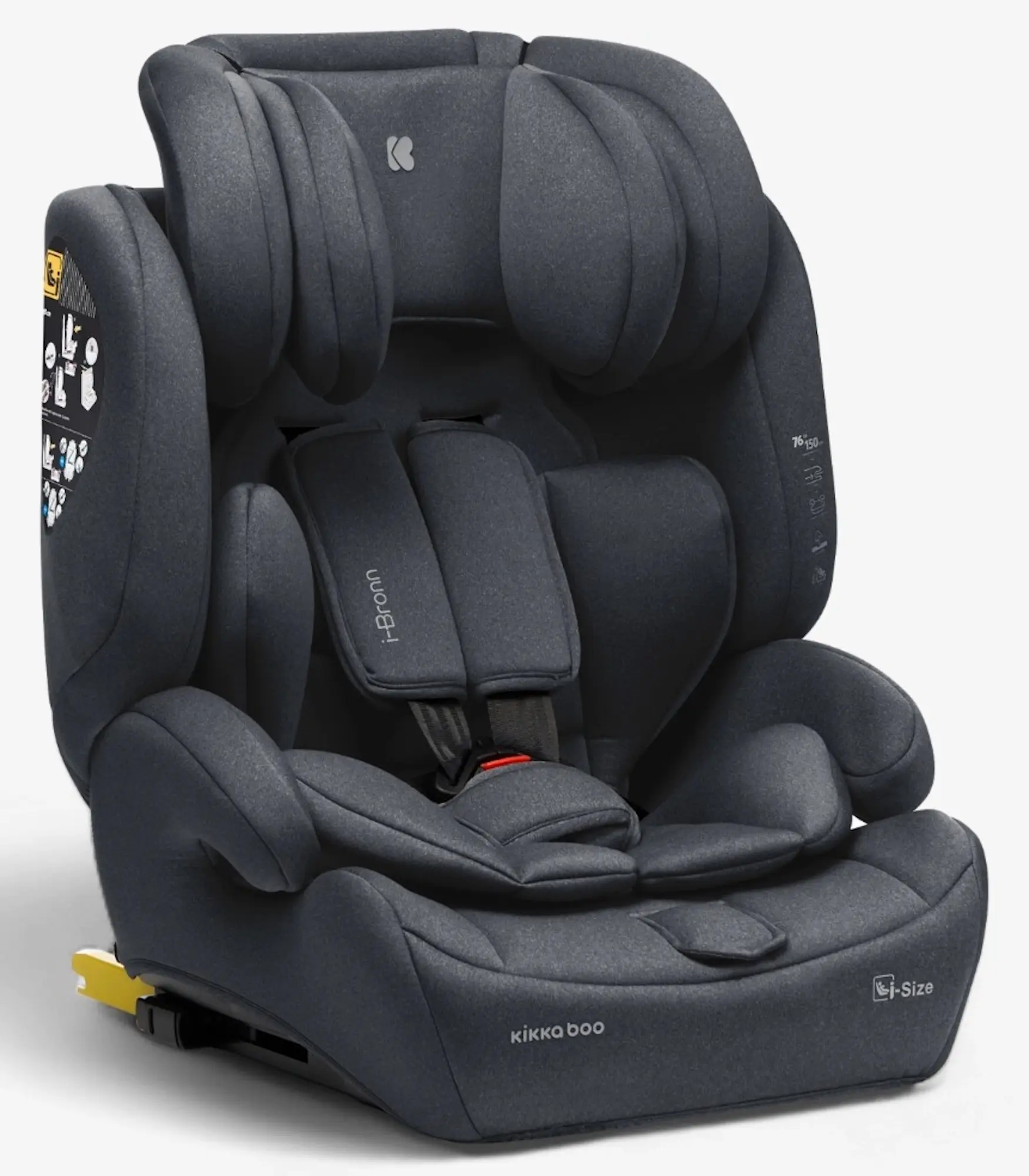 Scaun auto Kikka Boo i-Bronn i-Size Isofix (Grey)