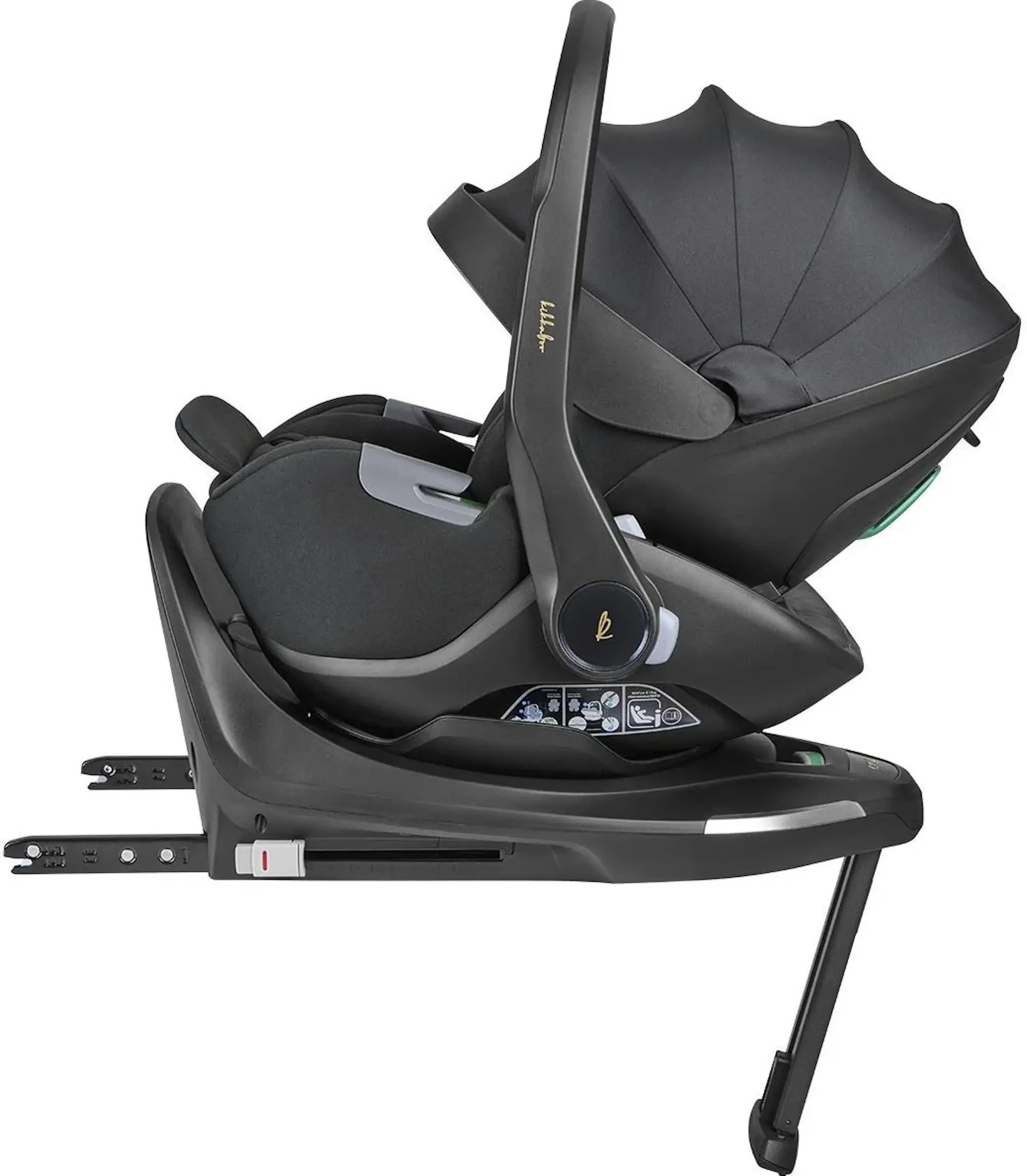 Scaun auto Kikka Boo i-Class Goya i-Size (Black) - 4