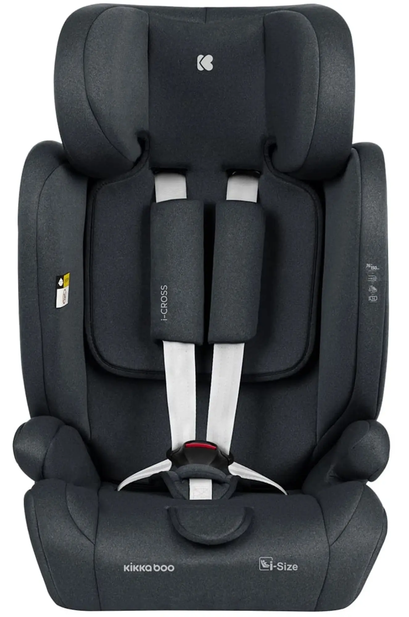 Scaun auto Kikka Boo i-Cross i-Size Isofix (Dark Grey)