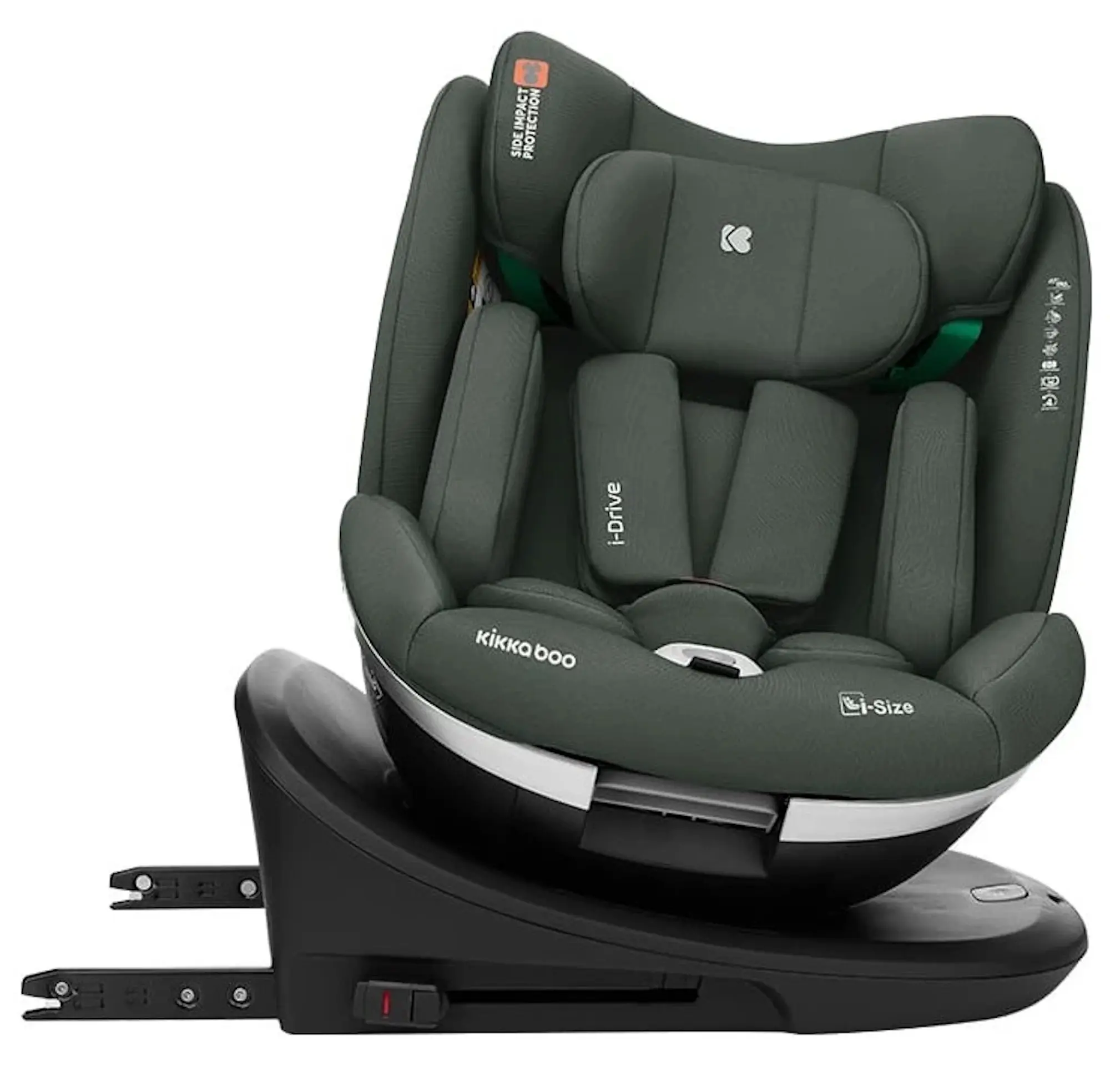 Scaun auto Kikka Boo i-Drive i-Size (Army Green)
