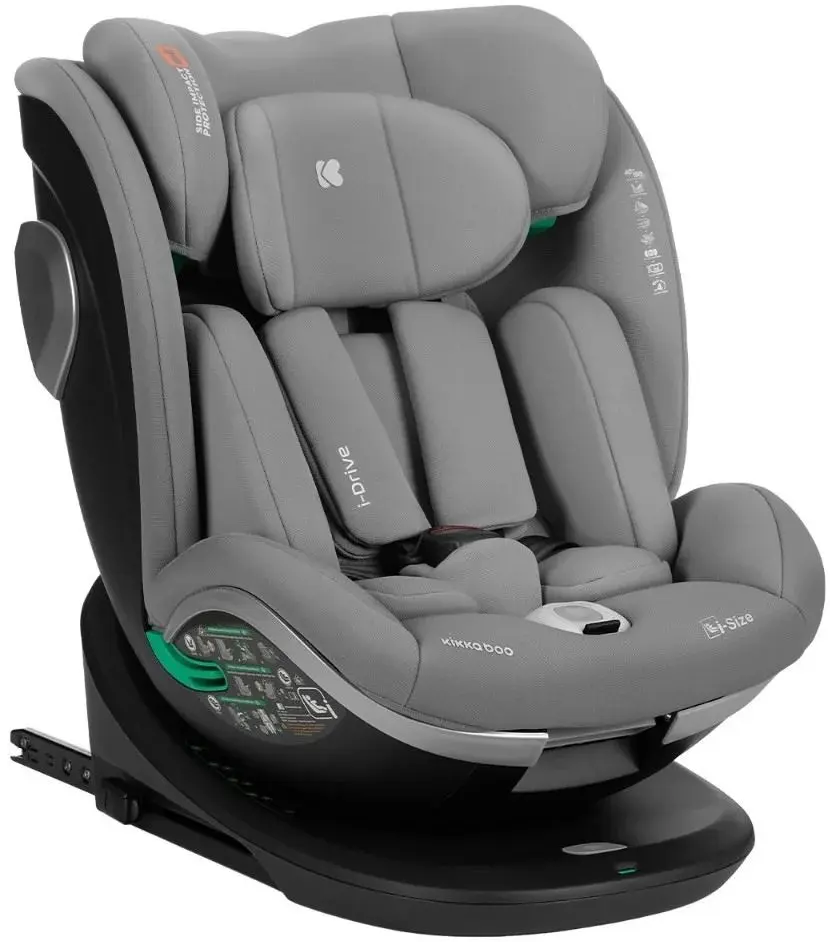 Scaun auto Kikka Boo i-Drive i-Size (Light Grey)