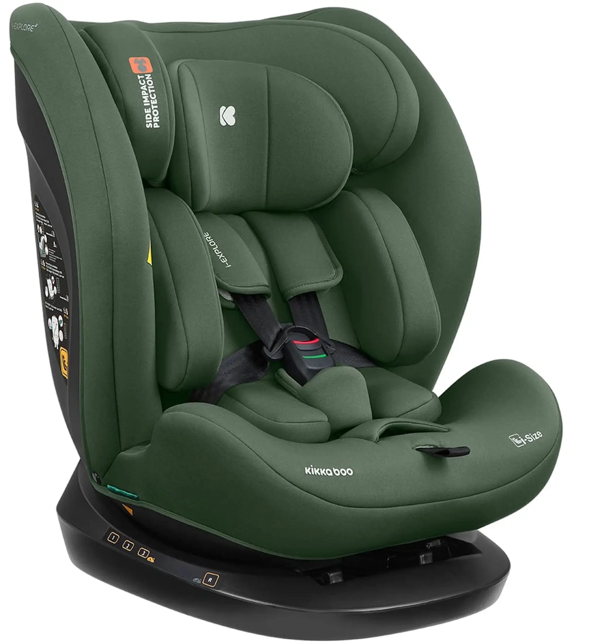 Scaun auto Kikka Boo i-Explore 2 (Army Green)