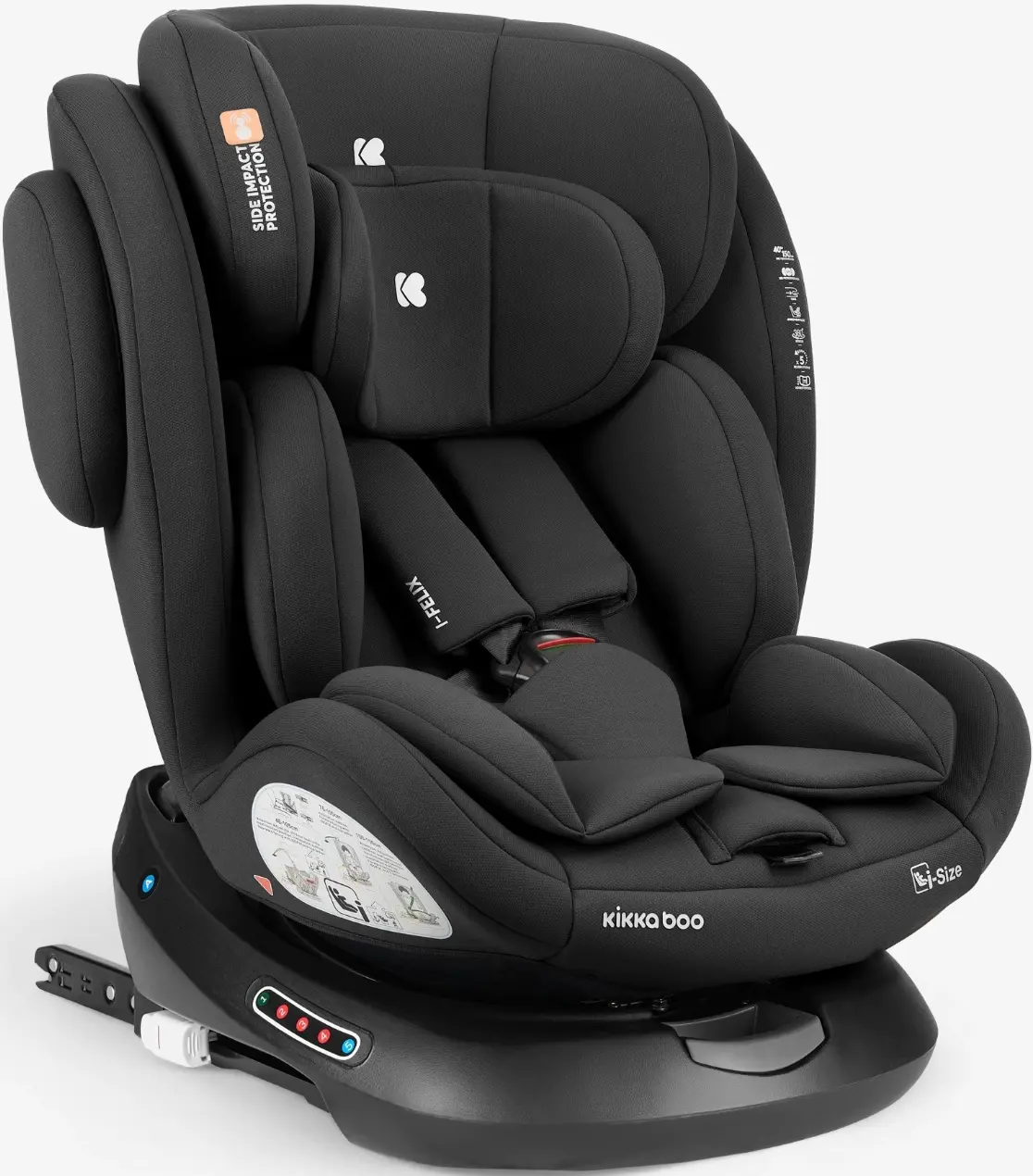 Scaun auto Kikka Boo i-Felix i-Size (Black) - 2